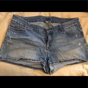 Distressed shorts